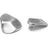 Vlnet ® | Vestopazzo orecchini pietra stone shape | piatta o bombata | alluminio 100% riciclato | grandezza 4 cm | lavorazione artigianale (bombato)