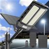JADIDIS 1500W Lampione Solare Con Telecomando,Lampade Solari Impermeabili IP66 Per Esterni Con Sensore Di Movimento, 6500K Luci Solari LED Super Luminose Per Esterni Per Giardini e Garage