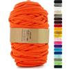 Netuno 1x corda macramè colorata arancione 9 mm 50 m corda in cotone anima in poliestere filo spago uncinetto ferri da maglia decorazioni cordoncino colorato cavo