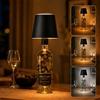 GAROMIA Lampada LED per bottiglia, ricaricabile, 3 colori di luce, resistente alle intemperie