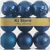 Busybee Unbekannt Palline di Natale 20 Pezzi 8 cm Blu Palline Natalizie Ornamento di Palla di Natale per la Decorazione dell'albero di Natale