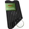 SilverRack da bagno 100 x 40 cm (nero) - Tappetino antiscivolo per vasca da bagno senza BPA per bambini e neonati - da doccia resistente alla muffa e lavabile in lavatrice -