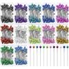 Glarks 1200 spilli da cucito dritti da 3,8 cm, spilli dritti con teste colorate 12 colori teste a sfera perlate spilli per quilting per sarta, gioielli decorazione fai da te