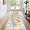 SHACOS Tappeto per Corridoio Antiscivolo 60x240 CM Extra Lungo Corridoio Hall Runner Vintage lavabile Cucina Pavimento Tappeti di Zona per Ingresso Camera da Letto Lavanderia Cucina