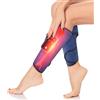 VIHBRAI Massaggiatore per polpacci, massaggiatore per gambe, massaggiatore a pressione calda, massaggiatore per polpacci, senza fili, con 3 modalità di massaggio e 3 temperature per rilassamento muscolare, un