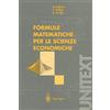 Springer Formule Matematiche per le Scienze Economiche