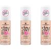 Essence Cosmetics Essence Stay All Day 16h - Fondotinta a lunga durata, make-up, a prova di sbavature, impermeabile, n. 15 Soft Cream, color carne, a lunga durata, opaco, vegano, senza olio, impermeabile, confezione da