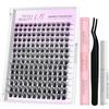 VEYESBEAUTY Ciglia Finte Kit Laminazione Ciglia Kit Newbie's Five-Second Extension Ciglia Finte Ciuffetti Kit Lash Extension Kit Con Bond e Dispositivo Di Rimozione (Siren kit, 8-16mm)