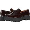 Franco Sarto Womens Balin Lug Sole Chunky Loafer, Burgundy, 10