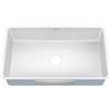 KRAUS Pintura KE1US32GWH - Lavello da cucina in acciaio smaltato da 81,3 cm, colore: Bianco