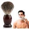 VQBKHO Pennello da barba tasso professionale Kit da barba completo con manico in legno per rasatura tradizionale uomo Compatibile omega pennello da barba