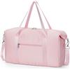Narwey Borsone da Viaggio Bagaglio a Mano Easyjet 45x36x20, Borsa da Viaggio Cabina Borsone Palestra Sportiva Weekend Ospedale per Uomo Donna 25L (Rosa)