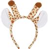 Augesak Cerchietto Costume Giraffa, Cerchietto Giraffa con Orecchie, Cerchietto Fascia Corna di Giraffa, Accessori per Costume da Giraffa per Bambini Donne, Fasce Animali per Feste Carnevale Halloween