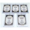 docsmagic.de 5 x Magnetic Card Holder Clear 55 PT UV Safe- Portacarte Magnetica