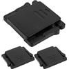Your Day Mate Copertura flash per fotocamera, 3 pezzi, colore nero, in plastica rigida, compatibile con fotocamere Canon EOS e Sony Alpha, adattatore, hot shoe cover cover flash