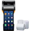 PAC Supplies Global Carta di ricambio per ricevute SunMi V2s Plus Just Eat, 20 rotoli