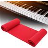 Agatige Copritastiera Pianoforte 88 Tasti, 125x15 cm/ 49,2x6,0 pollici Cover per Pianoforte Panno in Cotone Morbido Copertura Cover Protettivo Dirt-proof Antipolvere per la Pulizia per 88 Tastiera