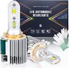 SageSunny Lampadina H15 LED 6000K bianco anti Errore OBD Illuminazione della luce di marcia diurna per Golf mk6 mk7 Touareg Touran A3 Vito - 80W 9000lm, 18 mesi di garanzia