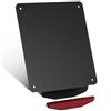 evermotor porta targa moto, in alluminio 180x200 mm supporto per la targa moto, con 125 mm 150° retro riflettori a gatto