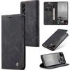 Sojlecyu Cover per Samsung Galaxy S23 Plus 5G Custodia, a Libro Portafoglio in Premium Pelle PU Porta Carte Flip Case Supporto Protezione Case Cover per Samsung Galaxy S23 Plus 5G, Nero