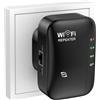 Tkimat Ripetitore WiFi, Amplificatore WiFi 2.4 GHz 300 Mbps, Estensore Wi-Fi con Repertidore/Ap Modalità e Funzione WPS, Amplificatore Segnale di Rete Wi-Fi con Porta Ethernet Compatibile con tutti i