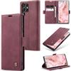 Sojlecyu Cover per Samsung Galaxy S23 Ultra 5G Custodia, a Libro Portafoglio in Premium Pelle PU Porta Carte Flip Case Supporto Protezione Case Cover per Samsung Galaxy S23 Ultra 5G, Vino Rosso