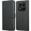 Leacckl Cover per Xiaomi Redmi Note 14 Pro 5G / Pro+ Plus 5G / Poco X7 5G (Non per 4G), Custodia a portafoglio in Pelle PU Premium [Magnetica a Scatto] [Funzione Stand], Nero