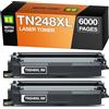 Supply Guy TN248XL Cartucce di Toner nero Compatibile con Brother TN-248XL per Brother MFC-L3760CDW, MFC-L3740CDW, DCP-L3560CDW, DCP-L3520CDW, MFC-L3740CDWE, MFC-L3740CDWE, HL-L3220CW Multipack 2
