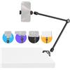SMALLRIG Magic Arm da 21,7 con Super Clamp, Supporto per telefono sopraelevato, Supporto per fotocamera da scrivania con vite da 1/4 per iPhone, DSLR, Action Cam, Luce video, Webcam, Microfono -5624