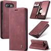 Ottcooed Cover per Google Pixel 9a Custodia, Cover Pellicola a Libro Portafoglio in Pelle Porta Carte Protettiva Slot per Scheda Flip Case Wallet Case con Google Pixel 9a, Rosso vino