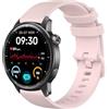 GIOPUEY Cinturini Compatibile con Realme Watch S2, Morbido Silicone Cinturino [Resistente all'Usura] [Traspirante] - Pink
