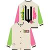 Wicked Giubbotto Bambina, Felpa College Elphaba E Glinda, Giacca Da Baseball Cotone, Avorio 5-6 anni
