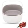 Cyrank Pulitore Per Verdure, Lavatrice Per Frutta E Verdura, Unità di Lavaggio Per Frutta Ad Ultrasuoni Dispositivo Per Pulire Frutta E Verdura Dispositivo Per Pulire Frutta E Verdura Per Uso Domestico 9,1x9
