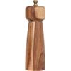 DeroTeno Macina sale o pepe con anima regolabile in ceramica, macinaspezie per pepe e sale, in legno di acacia, altezza 20,5 cm, diametro inferiore: 6 cm (carrello non incluso)