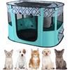 EUBSWA Recinto per cuccioli, 80x60x55cm Recinto per animali domestici per cani, gatti, conigli e piccoli animali per interni ed esterni