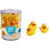 FLYPOP'S Anatre da Bagno-Giochi da bagno-051114-Giallo-Plastica-Giocattolo per Bambini-Regalo-Accessori-6 cm-da 6 Mesi, 051114