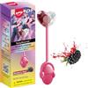 Amos Musicale Lecca Caramelle, 1x Black-berry Mora Gusto Audio Lecca Dolci Cantanti,Senza Glutine Dolci Perfetti Regali Feste, Regali Pasqua Leccas Caramelle