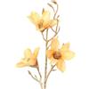 DRW Set 6 rami colore oro con fiori artificiali in PU-Foam giallo 91 x 40 x 40 cm