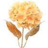 DRW Set di 12 fiori artificiali con stelo dorato in PU-Foam giallo 66 x 20 x 20 cm