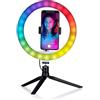 Grundig Ring Light Professionale - Luce Foto LED per Selfie e Telefono - Luce LED Telefono - Luce Anello con Trépied - Luce per Fare i TikTok - Luce Selfie - Beauty Ring Light per Foto e Video