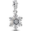 PHCLASY Charms di Famiglia per Natale e Capodanno, Ciondolo a Perlina per Braccialetto da Donna in Europa, 4.5 mm ~ 5.0 mm, Zirconia cubica