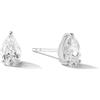 FANCIME Gocce Lab-Grown Orecchini a forma di diamante in oro bianco solido 14 carati, idea regalo per lei (colore D-E, VS Clarity), Oro bianco, Diamante