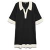 VERO MODA Vmoli 7/8 V-Neck Dress, Nero, XS Donna