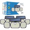 HYBEC - Luci Solari da Giardino Potenti, Lampada Solare con sensore di movimento, Faretto led da esterno solare, Faretti Solari da Giardino, Faretto Solare con sensore di Movimento (Pack 3)