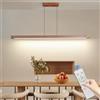 Mikeru Lampada a Sospensione a LED 80cm, Noce Regolabile Lampada in Altezza Da 1cm a 150cm Da 10% a 100% Dimmerabile Moderna Adatta per Sala da Pranzo 3000k/4500k/6500k per Soggiorno