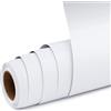 UIOK Vinile Adesivo 12 x 15ft Vinil Permanente Adesivo per Plotter da Taglio, Matte Bianco Vinile Rotolo Pellicola in Vinil Plotter per Regali Fai Da Te (Bianco)