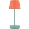 Remember Oscar Lampada da tavolo - Corallo/turchese, plastica, LED, ricaricabile, dimmer