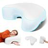 Eirolace Cuscino Ergonomico per Chi Dorme di Lato con Fori per Braccia, Schiuma ad Alta Densità, 53,3 x 43,2 x 13,7 cm, Supporto per Collo e Spalle