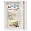 Love-KANKEI Cornice Porta Foto 3D in legno da Riempire per la Famiglia Amici ecc. (28 x 35 cm, Bianco)