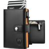 TENBST Portafoglio Uomo - Ultrasottile Pochette Uomo con Tasca Portamonete & Protezione RFID, Porta carte di credito di lusso per 10 carte di credito, Porta tessere piccolo premium